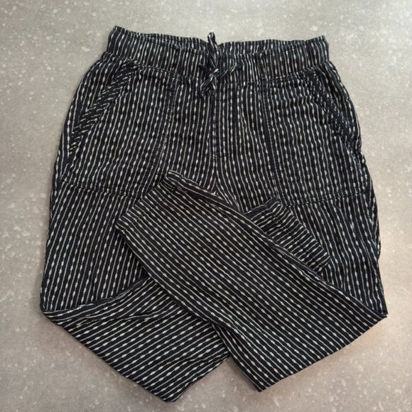 Old Navy Black & White Striped Soft Pants – Size Small - Picture 4 of 12